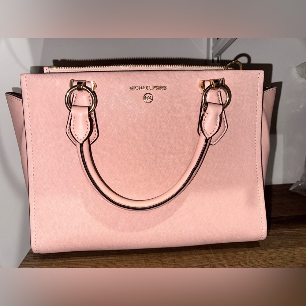 Michael Kors Pink Satchel with Structured Design